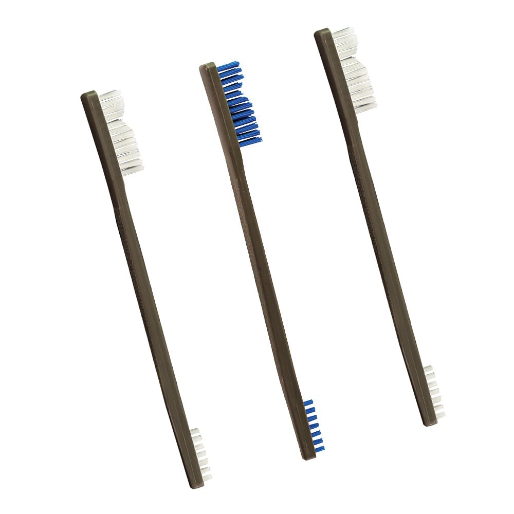 Otis Nylon/Blue Nylon 3-Pack AP Brush - Versatile 3-Pack of Nylon AP Brushes - FG316NB3