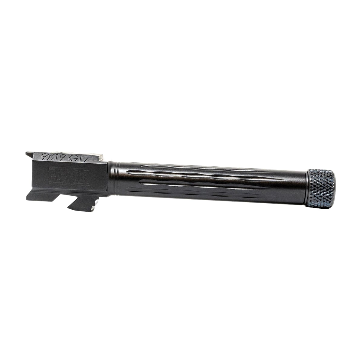 Faxon Firearms Button Rifled Fluted Drop-In Barrel 9mm Fits Glock Gen 2-4 G17 Full-Size, Black