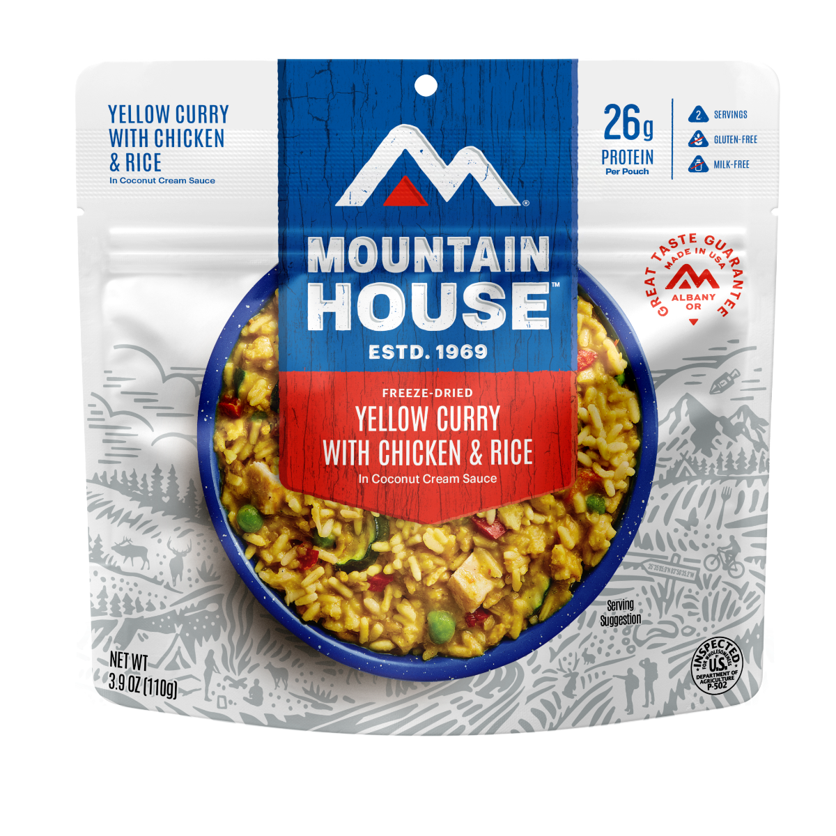 Mountain House Freeze Dried Yellow Curry Chicken & Rice - 55177