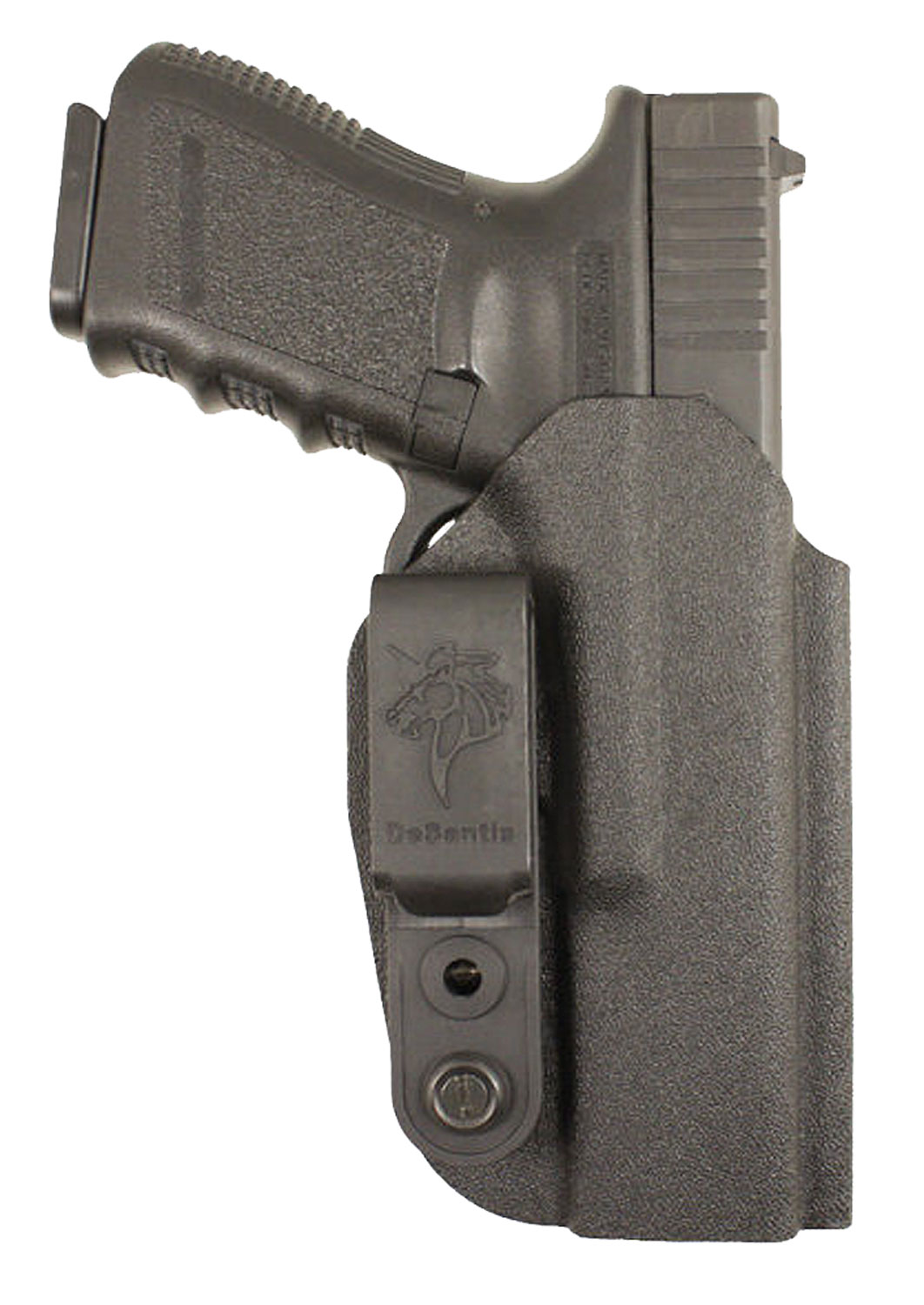 DeSantis Gunhide Slim-Tuk Ambidextrous Hand Glock 17 Inside-The-Waistband Holster, Plain Black - 137KJB2Z0