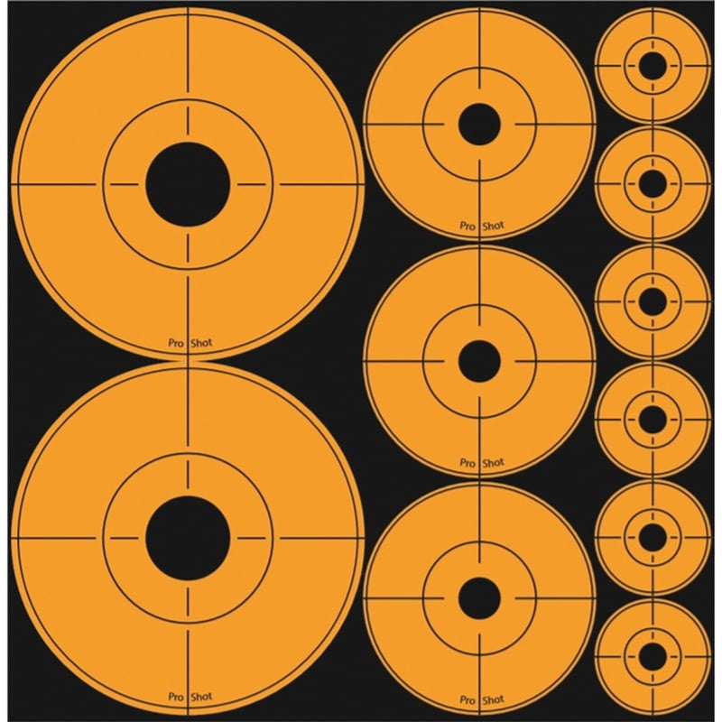 ProShot Assorted Target Dot, Orange
