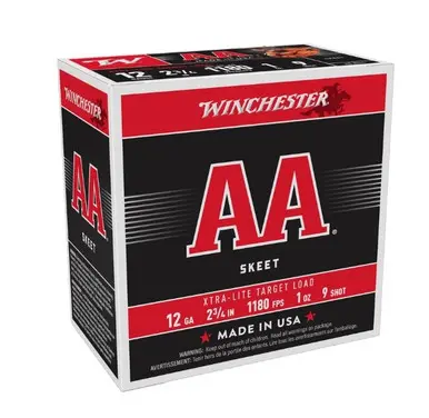 Winchester 12 Gauge Ammunition AAL129 Xtra-Lite 2-3/4" #9 1180fps 1oz CASE 250 rounds