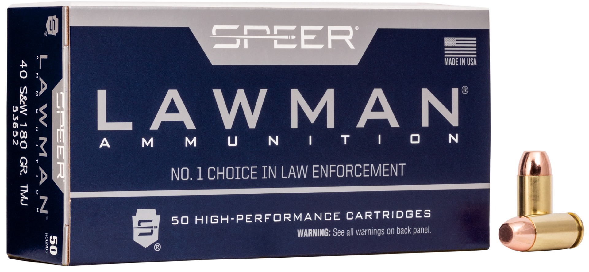 SPR LAWMAN 40SW 180GR TMJ 50/1000 - No Credit Card Fees - Low, flat rate shipping