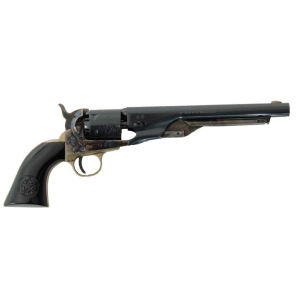 Traditions Pietta 1861 US Marshall Black Powder Revolver 36 Caliber 8" Blued Barrel Case Hardened Frame Black Grip