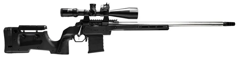 Mdt Sporting Goods Inc 104692BLK XRS Chassis Black Aluminum Core with Polymer Panels, Adj. Cheekrest, M-LOK Forend, Interchangeable Grips, AICS Mag Compatible, Fits Short Action Savage