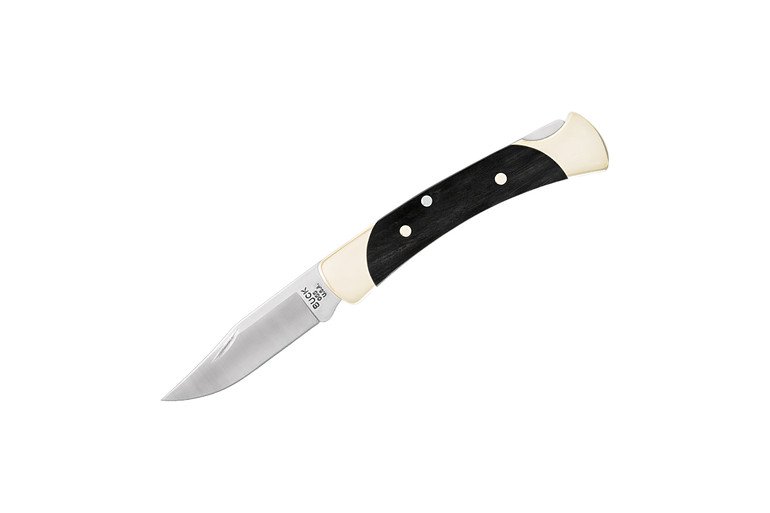 Buck "The 55" Folding Clip Point Pocket Knife, Black - 0055BRS-B