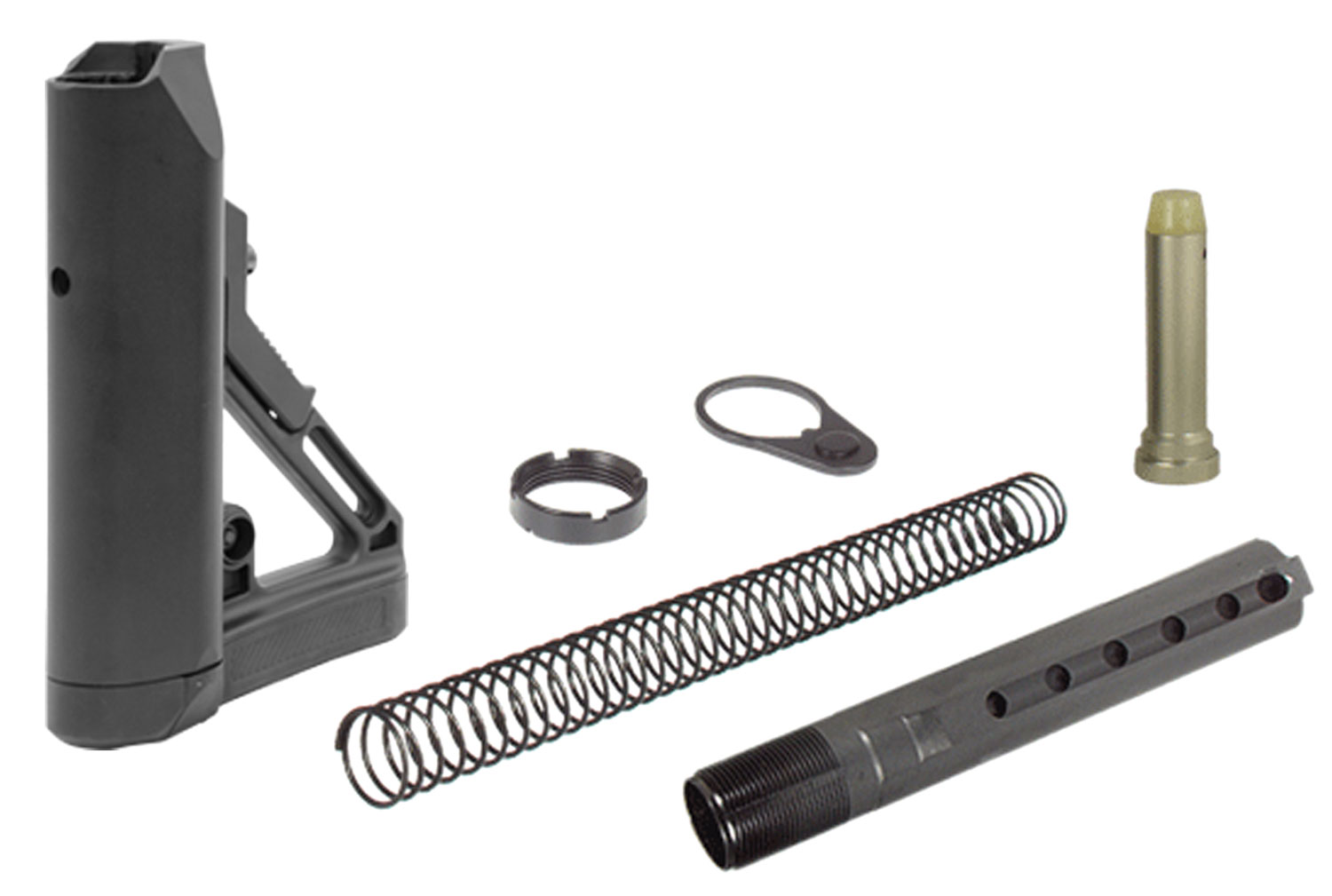 Leapers Ready S1 Mil-Spec Buttstock Kit, Black - RBUS1BM