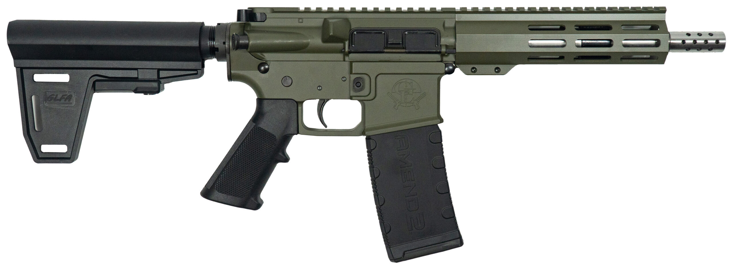 GLFA AR-15 .223 Wylde Pistol 7.5" Stainless Steel 30-Round