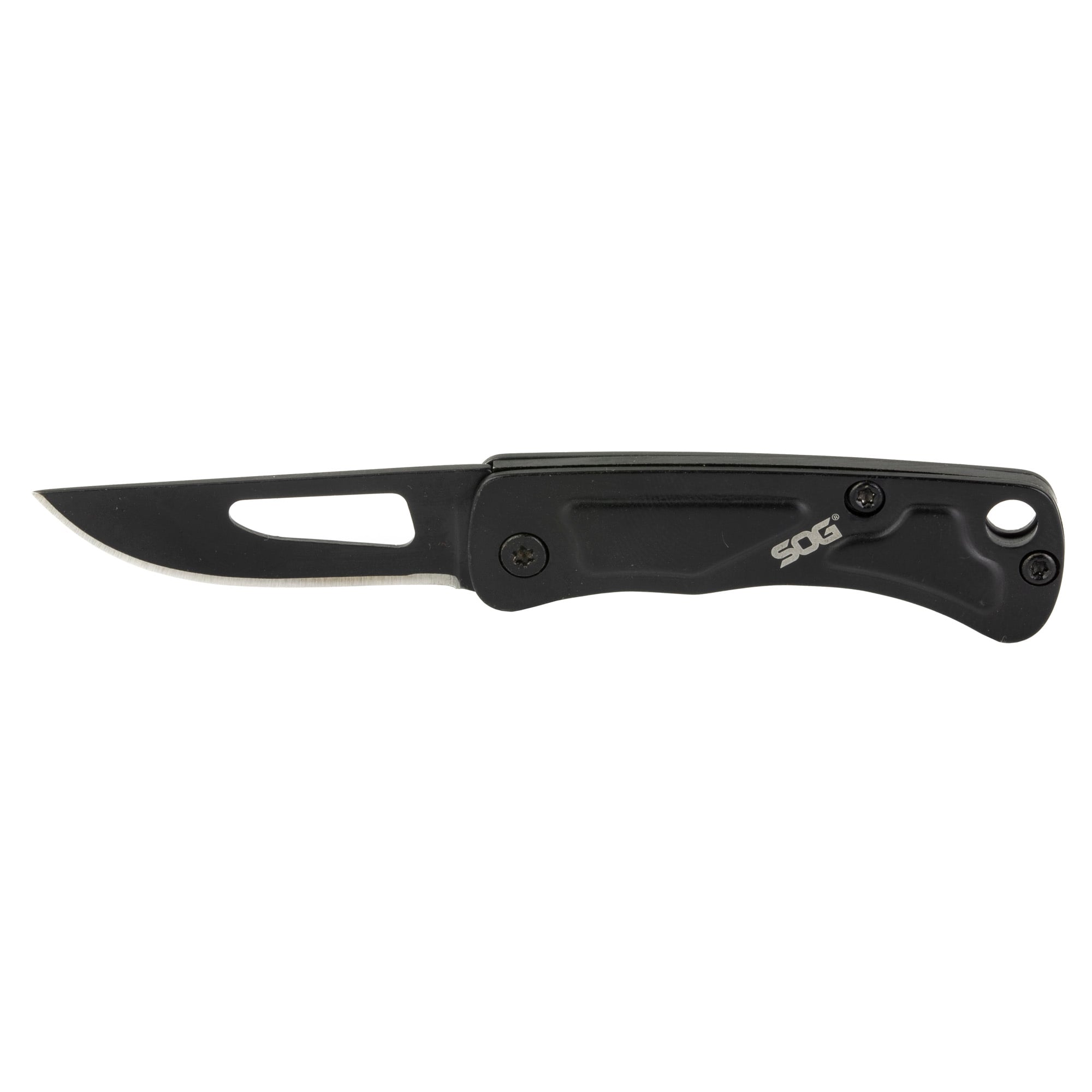 SOG Knives Centi I 1.4" Straight Back Folding Knife, Black - SOGCE1002CP