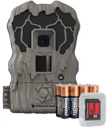StealthCam QV18K Trail Camera 18MP 18 IR w/Distressed Finish - Batteries 16GB SD Card