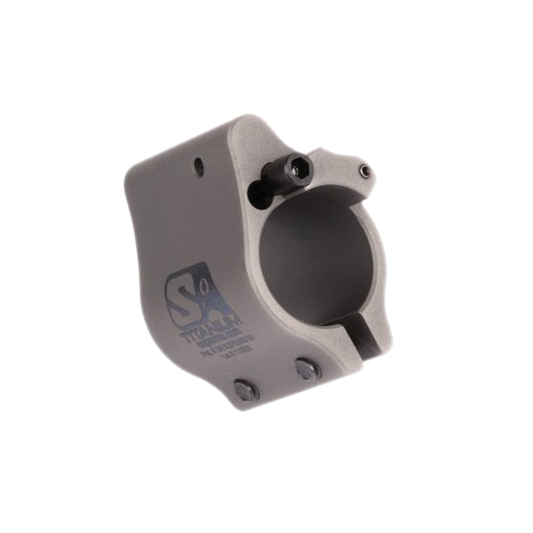 Superlative Arms Clamp-On Direct Impingement Adjustable Gas Block 0.625" x 1", Gray
