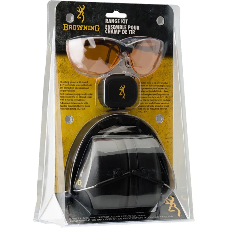 Browning Hearing Eye Protection Range Kit Black