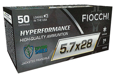 Fiocchi 57JF35 Hyperformance 5.7x28mm 35 gr Jacketed Frangeable