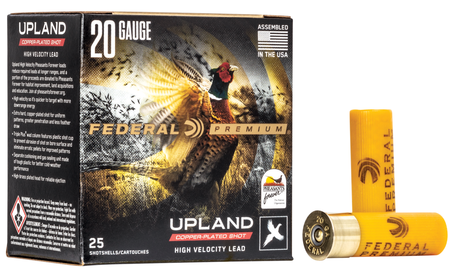 Federal Premium Upland Wing-Shok Ammo 20 ga. 2.75 in. 1 oz. 7.5 Shot 25 rd. - Flat Rate Shipping Under 30lbs! - No Credit Card Fees