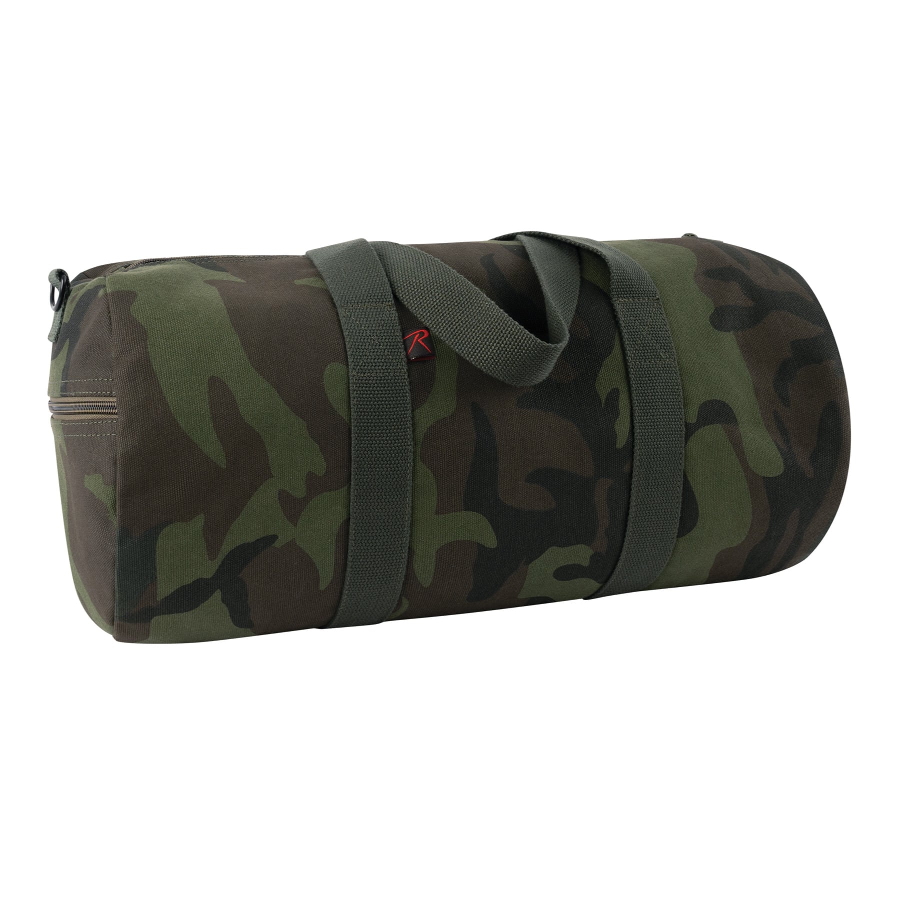 Rothco Midnight Camo Canvas Shoulder Duffle Bag - Midnight Woodland Camo, 19 In