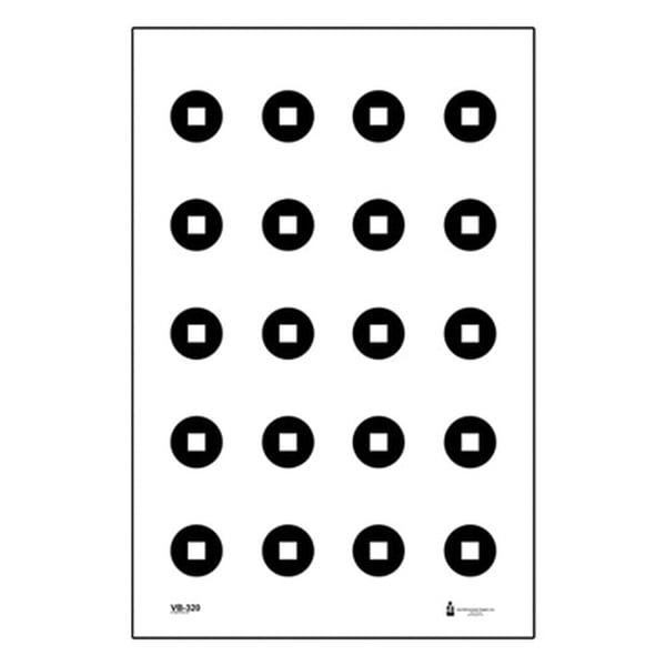 Action Target Military Aimpoint Dot Training Target, Black/White