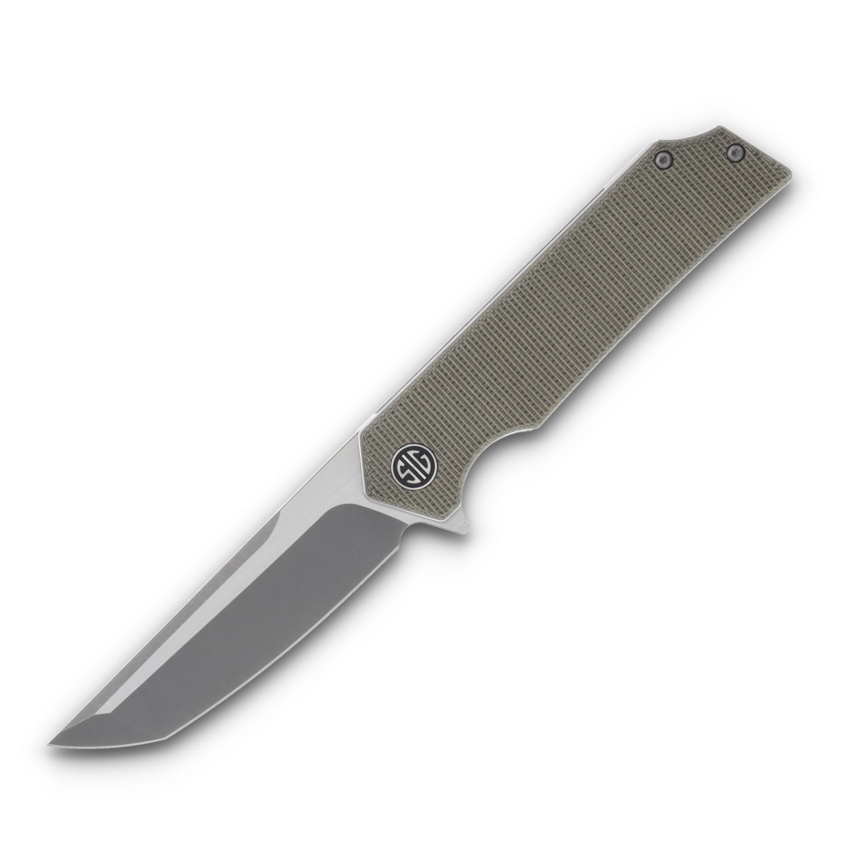 Eikonic Sig Sauer Tsuru Folding Tanto Knife, Green Micarta - TS8SG