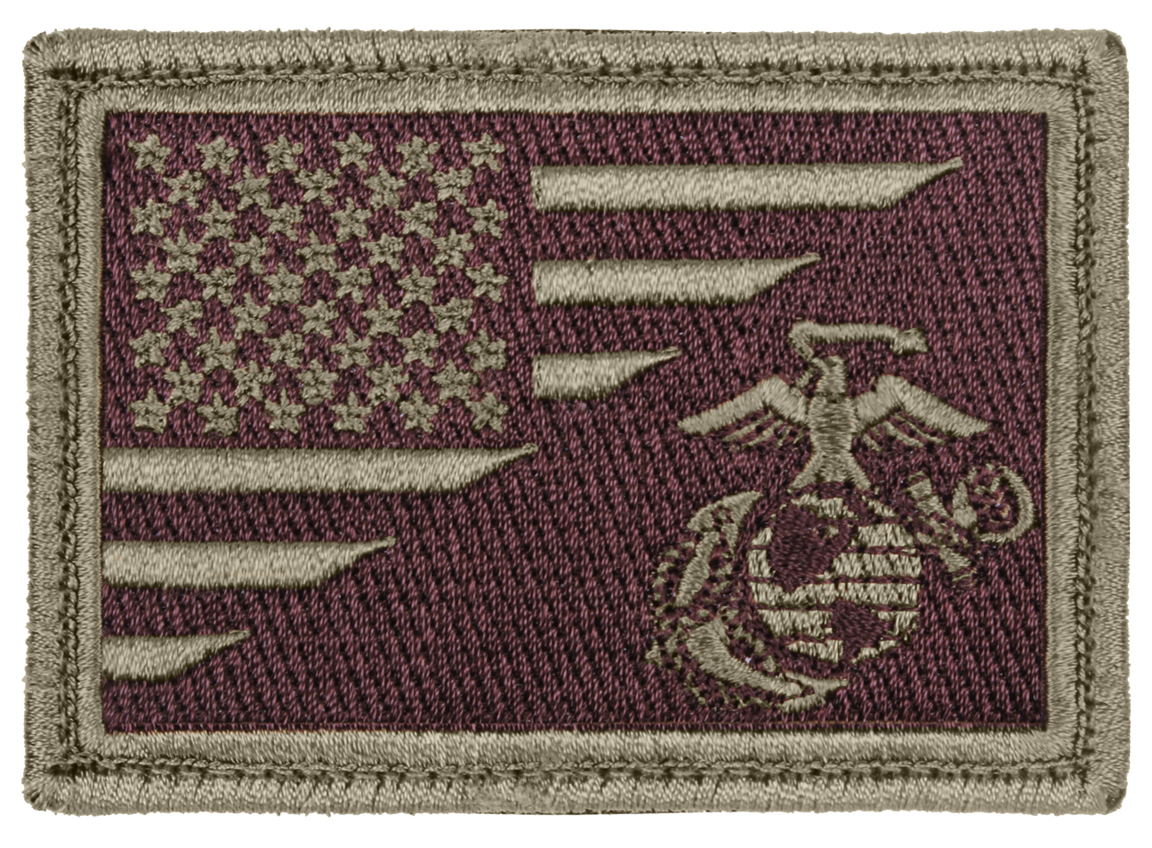 Rothco Us Flag - Usmc Eagle, Globe And Anchor Morale Patch, Coyote Brown