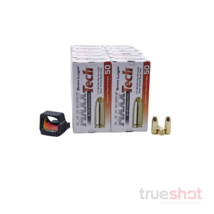OPTIC DEAL: Black Holosun 507 Comp Green Dot Pistol Sight and 500 Rounds of Ammo - Maxxtech 9mm 115 Grain