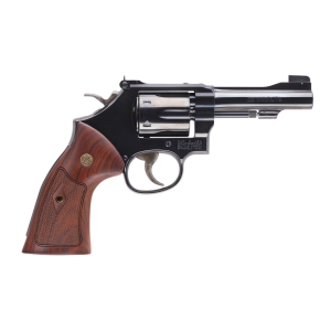Smith & Wesson Model 48 22MAG 4 6 Round Wood Grip Blued Revolver