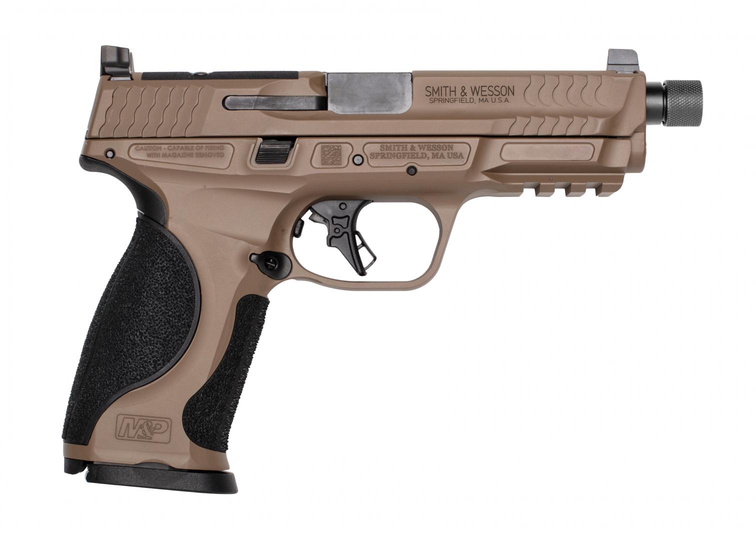 Smith Wesson M M2.0 Metal 9mm Pistol, FDE, 4.625" Barrel