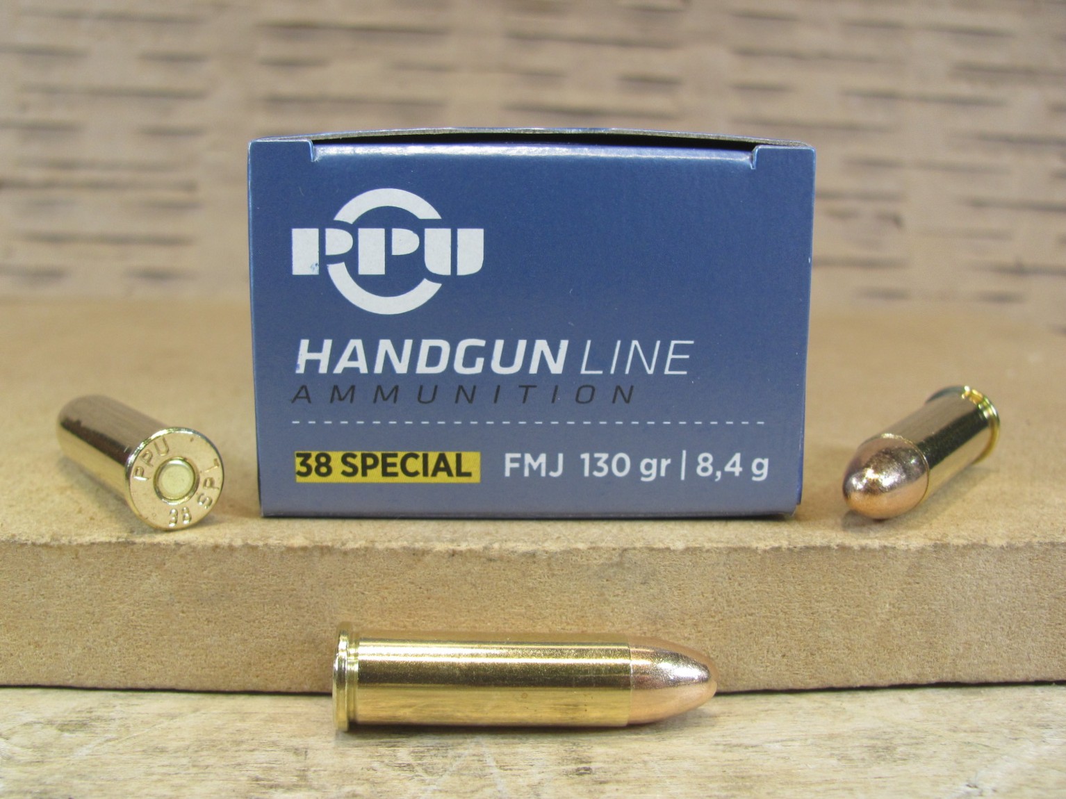 50 Round Box – 38 Special FMJ 130 Grain Prvi Partizan Ammo – PPH38SF