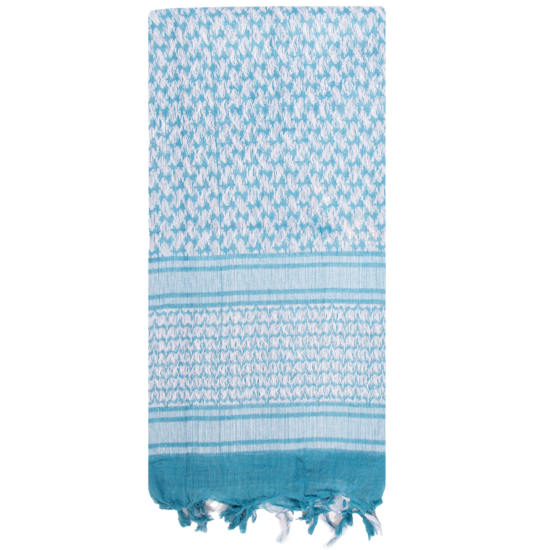 Rothco Lightweight Shemagh Tactical Desert Keffiyeh Scarf - Blue - White