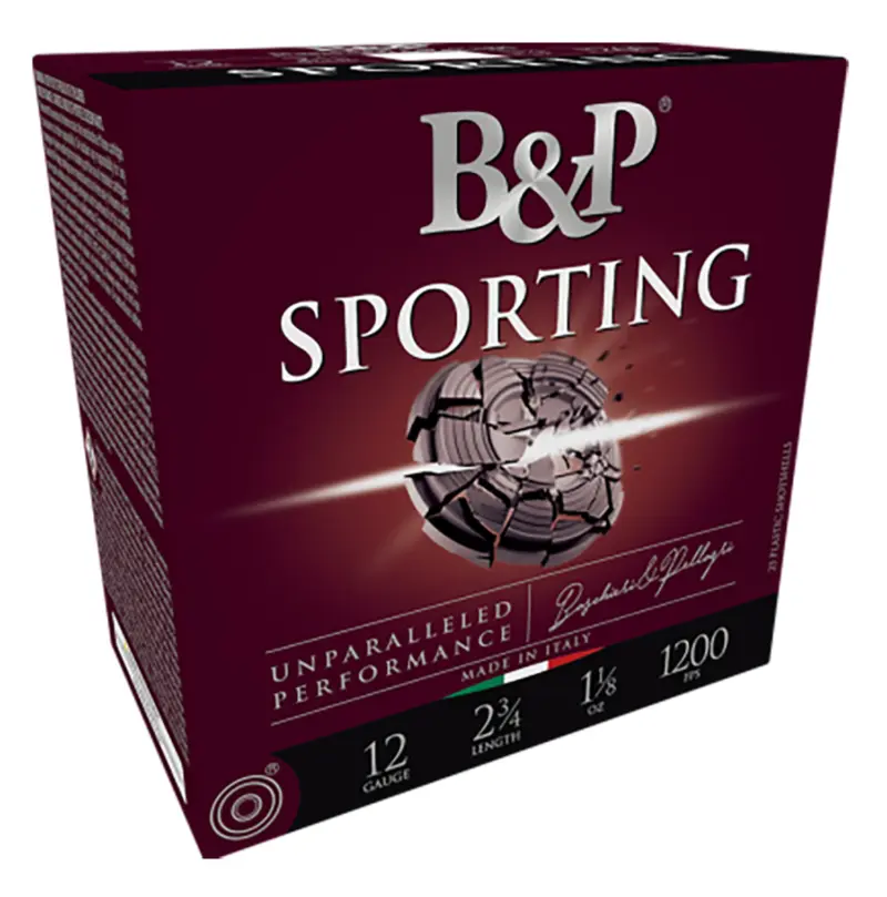 B 12B1SCL8 Sporting Clay 12Gauge 2.75" 1oz 8Shot 25 Per Box/10 Case