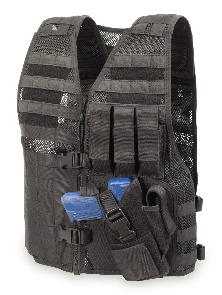 Elite Survival Systems MVP Director Tactical Right Hand Holster Vest, Black - MVP010103-B