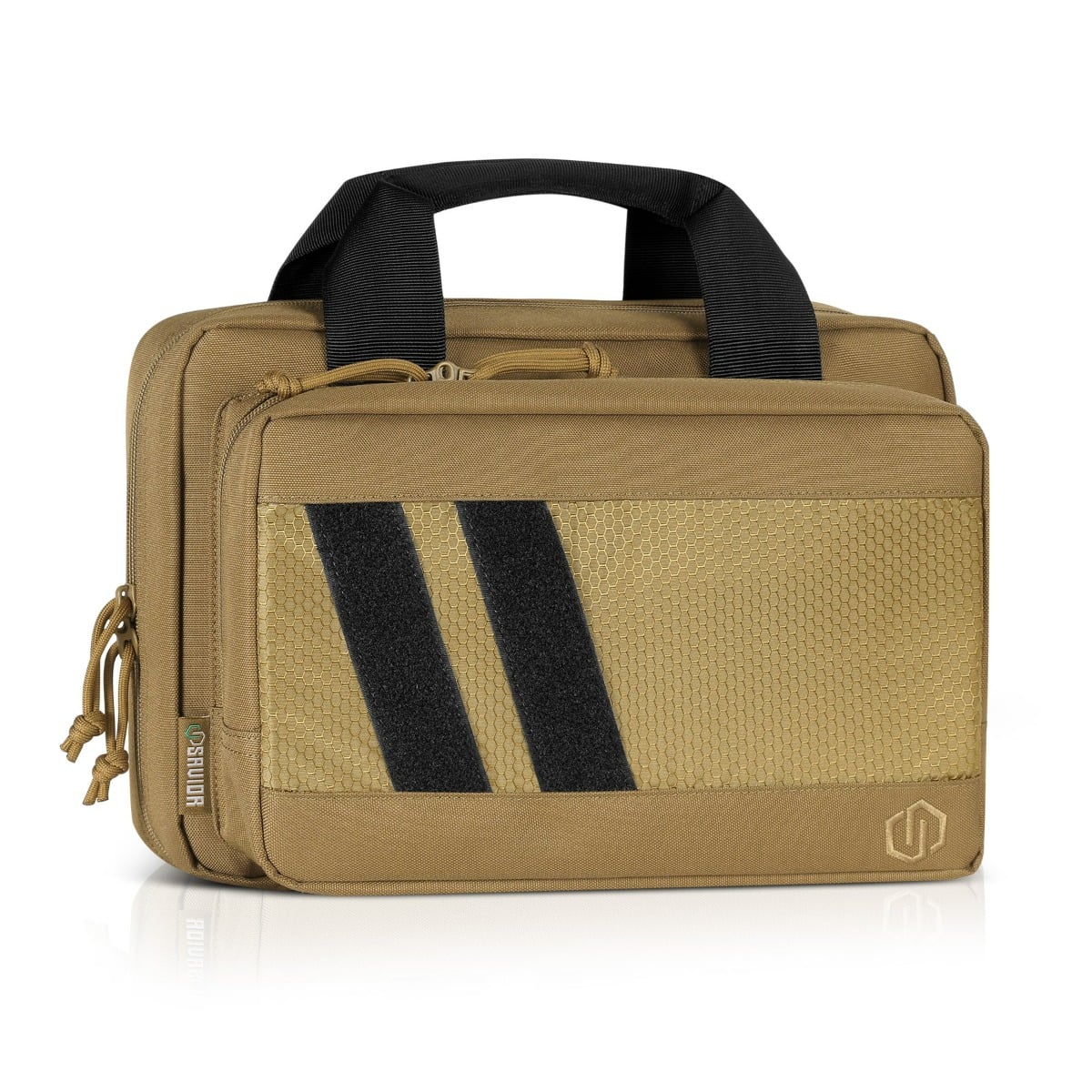 Savior Equipment Specialist Double Pistol Case, Flat Dark Earth - HC-DGSPORT-WS-TN