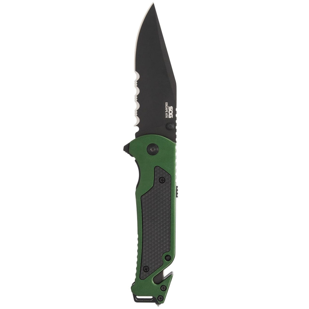 SOG Knives Excape 2.0 Folding Knife Clip Point OD Green - Reliable Blade, Secure Lock, Versatile EDC Knife for Various Tasks - SOG-11-52-01-43