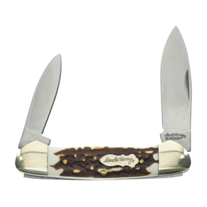 Uncle Henry 11UH Large Canoe Next Gen Pocket Knife 2.5" Drop Point 7Cr17MoV Polished Blade Polymer Handle Brown