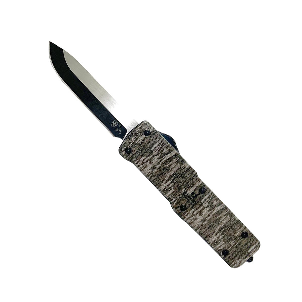 Templar Knife Premium Weighted Mossy Oak Folding/OTF Knife Drop Point, Mossy Oak Bottomland