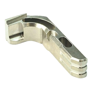 Cross Armory CRGMCSV Magazine Catch  Extended Glock Gen1-3 Silver Anodized 7075-T6 Aluminum Handgun