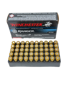 Winchester 9mm Luger +P 100 Grain Frangible Training Ammo