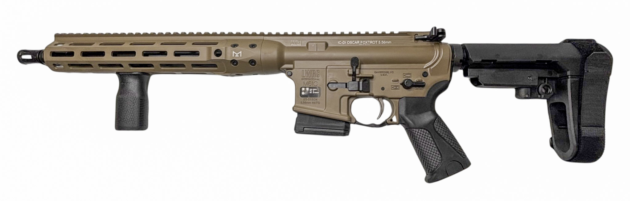 LWRC IC-DI OSCAR FOXTROT AR Pistol ICDIO5CK12ML