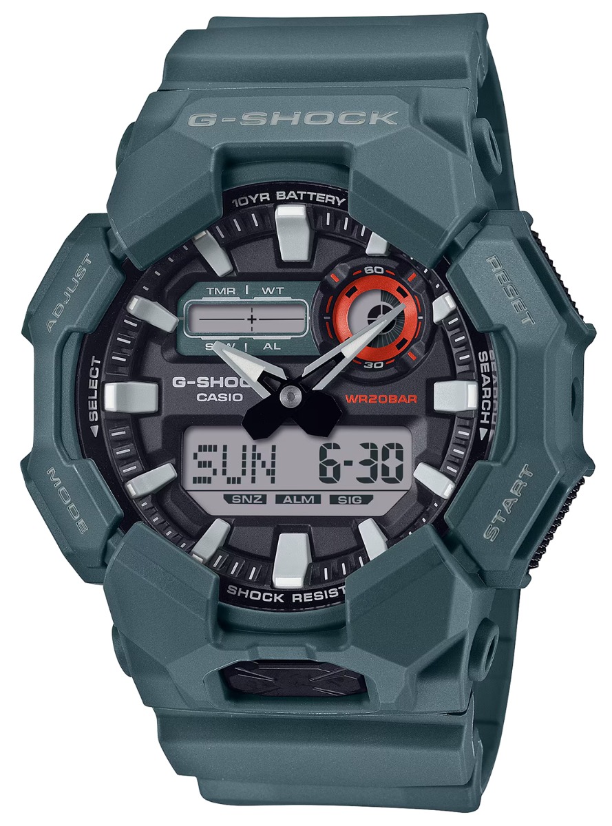 Casio G-Shock GA010-2A Analog/Digital Wrist Watch, Blue - GA0102ACR