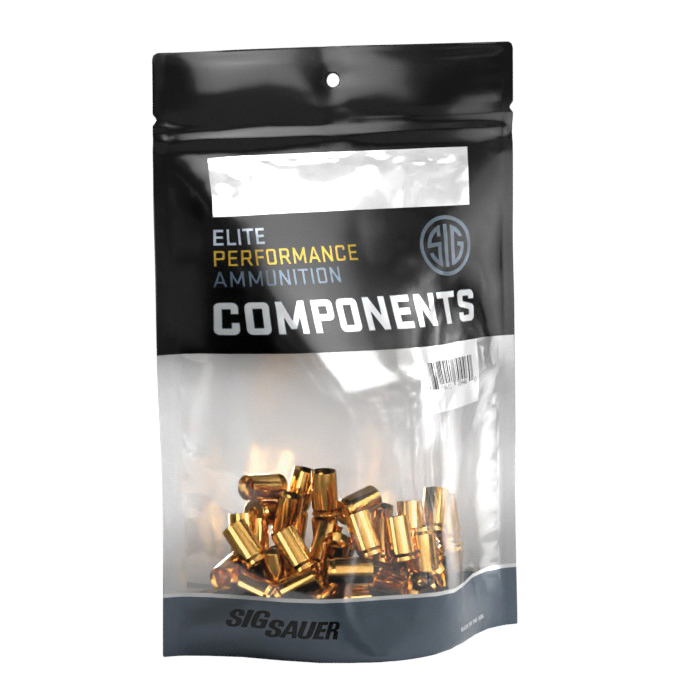 Sig Sauer .380 ACP Unprimed Component Pistol Brass, 100rds