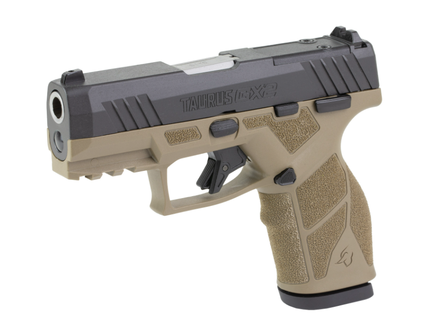 Taurus GX2 T.O.R.O. Compact 3.38" 9mm Luger (1)13rd Optic Ready/Serrated Slide Pistol, FDE - 1-GX2P931F