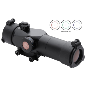 Truglo Triton 30mm Tri-Color Tactical Red Dot Sight - 1x30mm 3 MOA Center Dot - Black