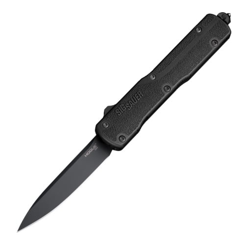 Sig Sauer Counterstrike Auto Drop Point OTF Knife, Black - 36970