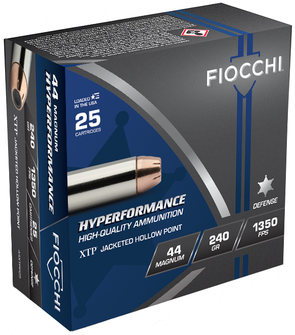 Fiocchi 44XTP25 Hyperformance 44RemMag 240gr Hornady XTP Hollow Point 25 Per Box/20 Case