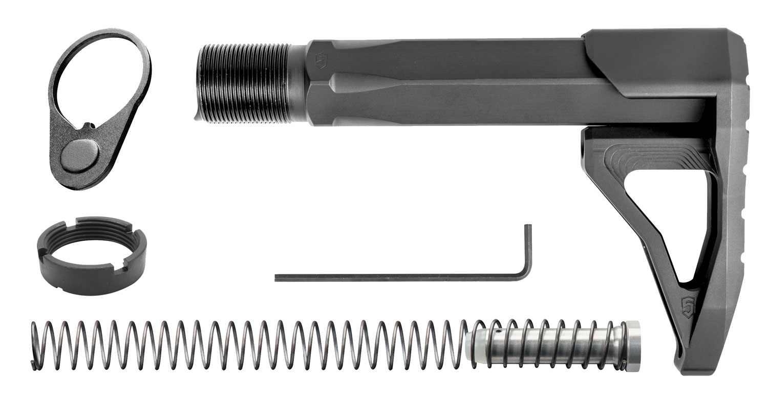 Phase 5 Aluminum Carbine Mini Stock Assembly, Black - CMSA