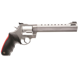Taurus Raging Bull 454 Casull Revolver 8.38" Stainless Barrel 5 Round Black/Red Grip