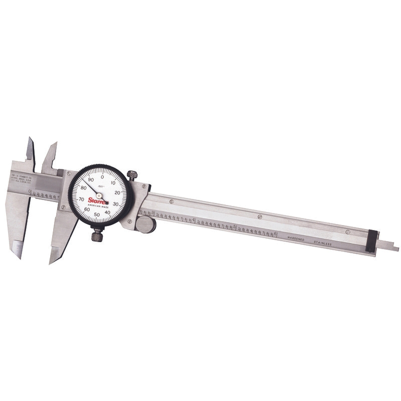 Starrett 120A-6 0 - 6" White Face Dial Caliper