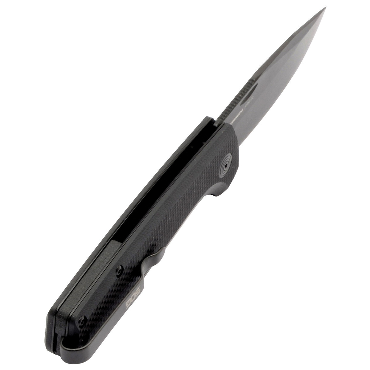 SOG Knives Terminus SJ Folding Knife Clip Point Black - for Versatile Carry - SOG-TM1005-BX