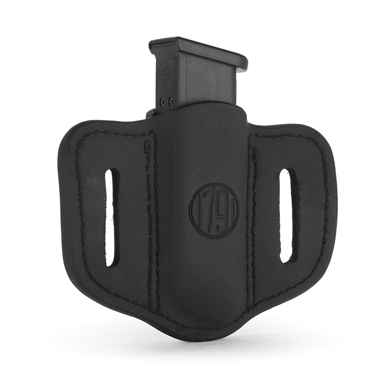 1791 Gunleather MAG1.2 Single Magazine Holster for Double Stack Magazines, Stealth Black - MAG12SBLA