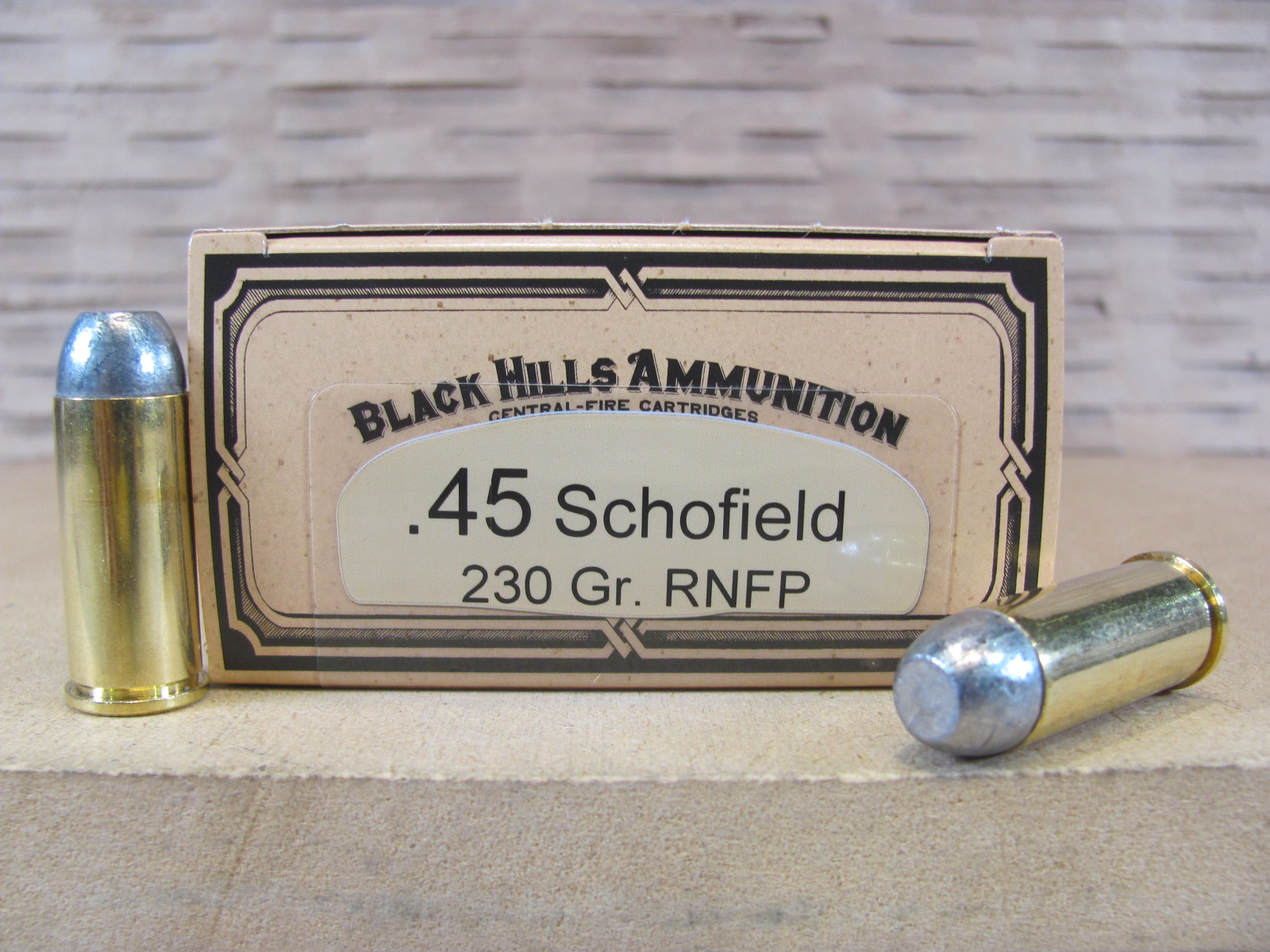 500 Round Case – 45 Schofield 230 Grain RNFP Black Hills Ammo – DCB45SCHON1