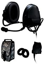 3M Peltor 88060-B Green Two-Way Radio Headset - Battery Powered - 093045-93204 [PRICE is per EACH]