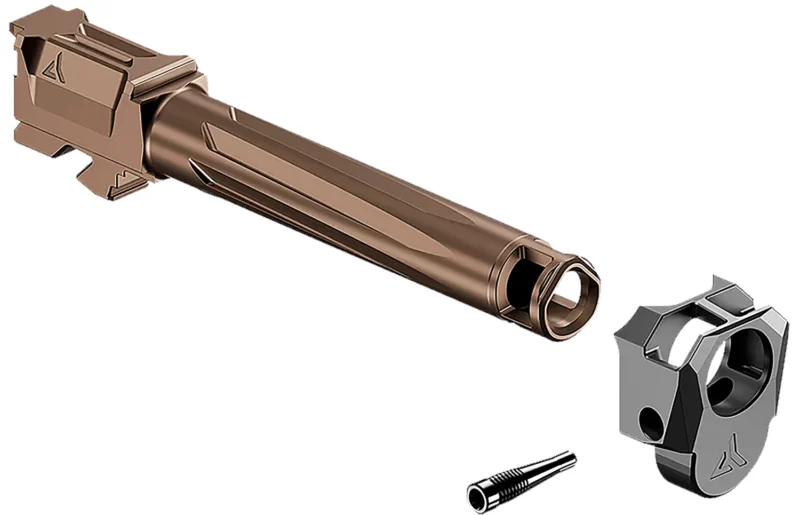 Radian Weapons R0839 Ramjet Afterburner Combo 9mm Luger Compatible w/Glock 17 Gen5, Bronze Stainless Steel